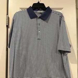 Peter Millar Large Polo Blue Stripe